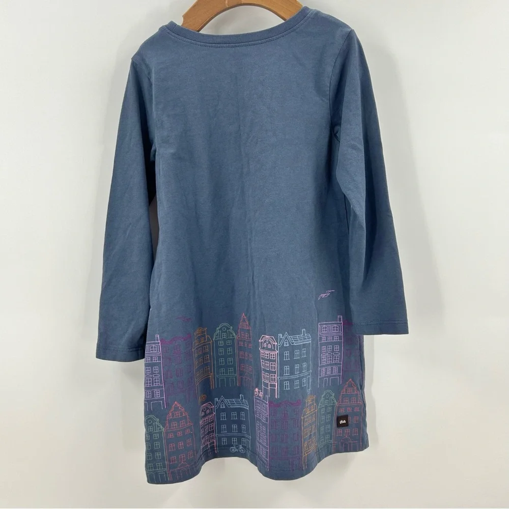 Tea Collection Stockholm Cityscape Dress Size 4 - Picture 2 of 5
